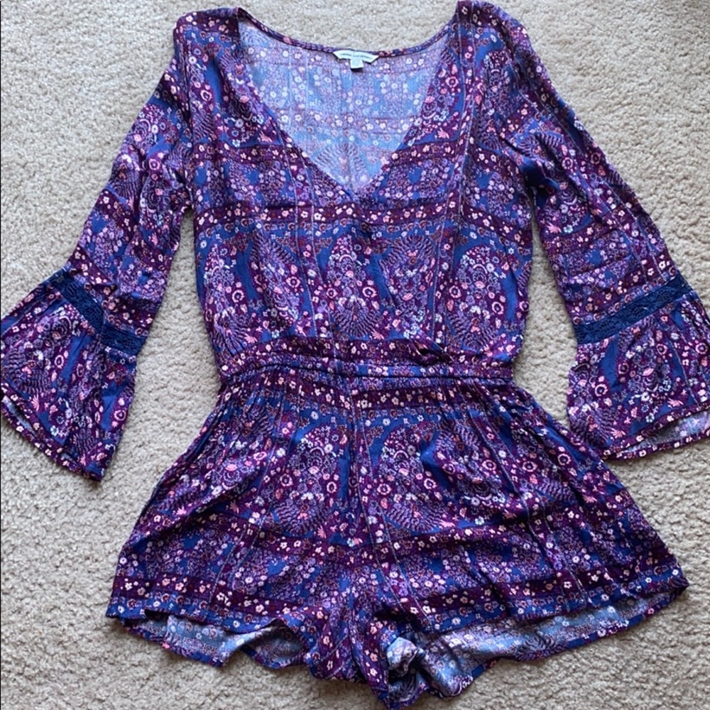 American Eagle Floral Romper